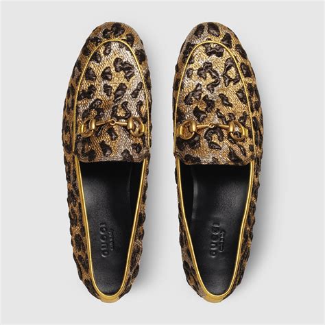 gucci loafers leopard|Gucci leather loafers women.